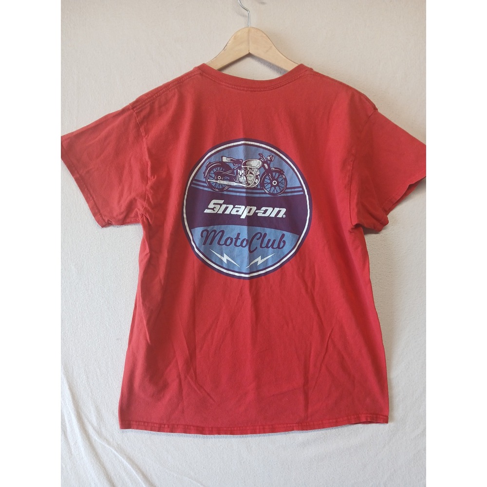 Snap on t shirt red size small mens